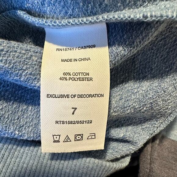 NWT Splendid 2pc Jogger Set Blue/Gray Lily Pad Kids 7 - Picture 9 of 9